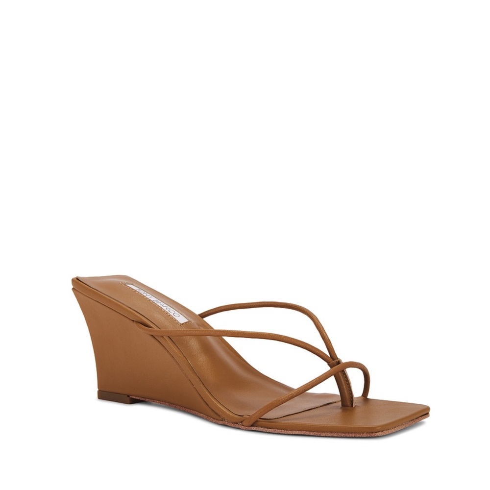 NWT Tony Bianco Gretta Sandal in Tan wedge platform heels brown leather 8.5
